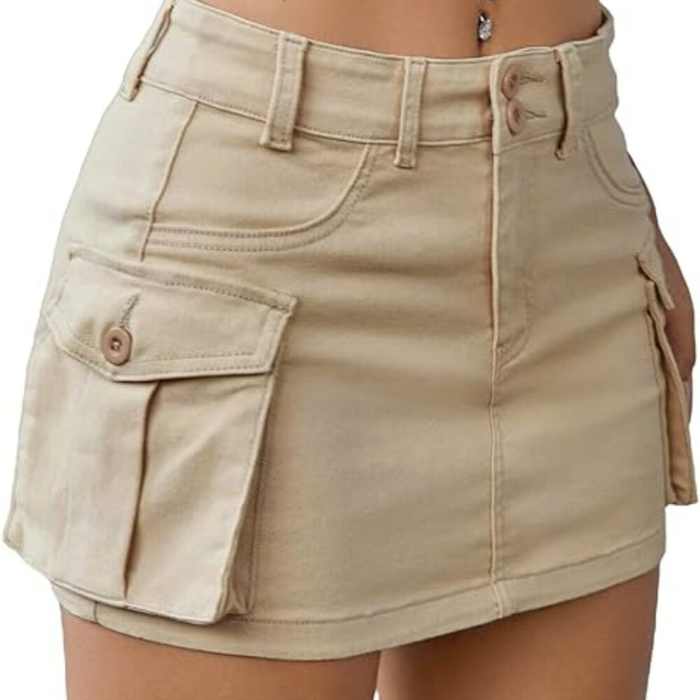 Cargo mini skirt